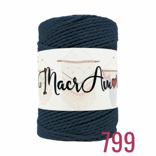 Macramé azul marino