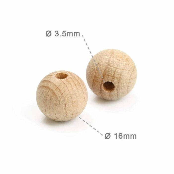 Bolas madera 16 mm - Imagen 2