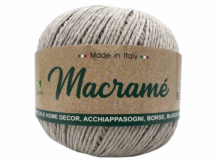 Macramé beige claro