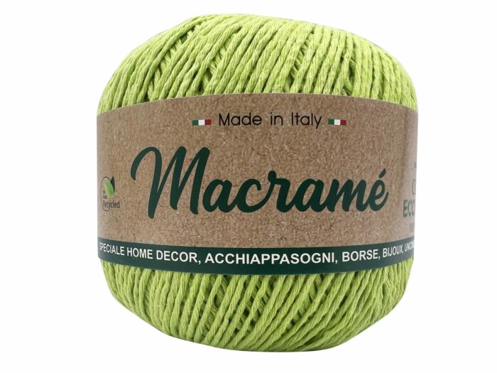 Macramé verde manzana