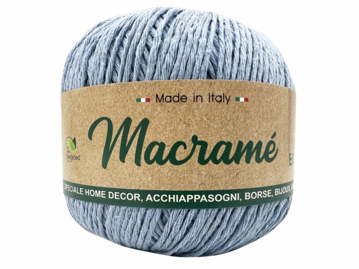 Macramé azul claro