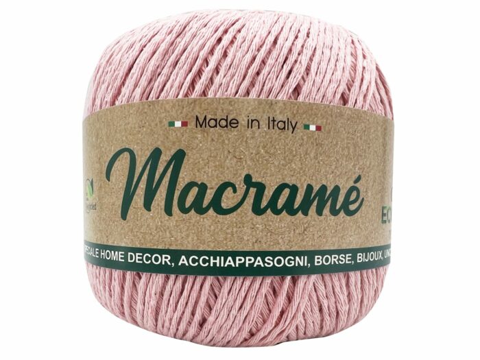 Macrame rosa claro