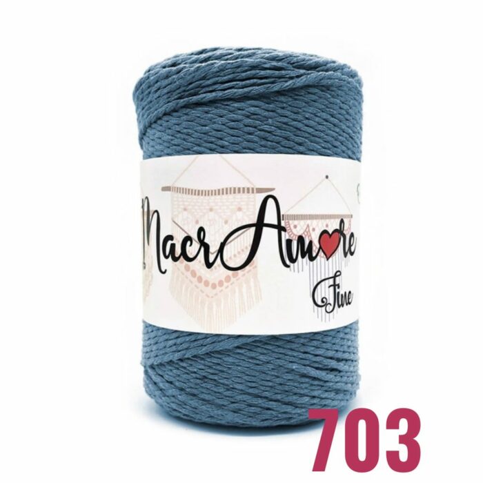 Macramé fine azul