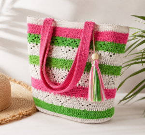 bolso de verano con trama rustica 500/4 matizado
