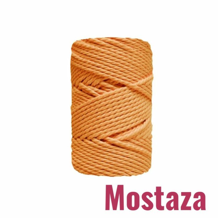 Macramé mostaza