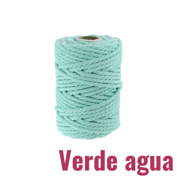 macramé verde agua