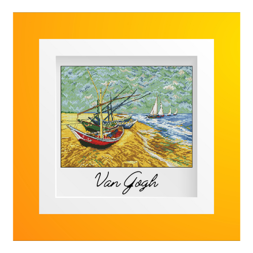 barcos pesqueros van gogh para bordar