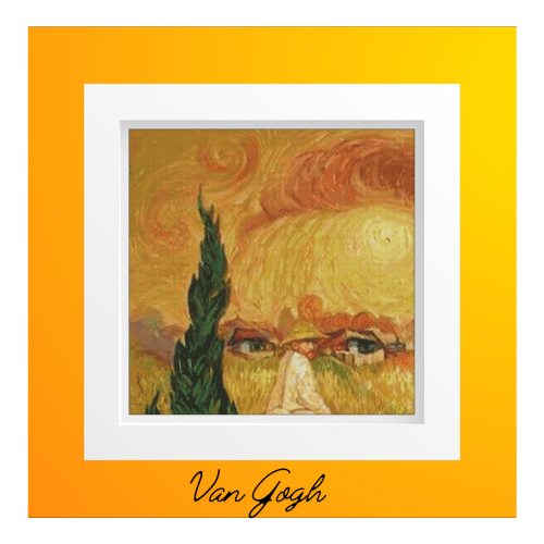 la cosecha de van gogh cuadro para bordar