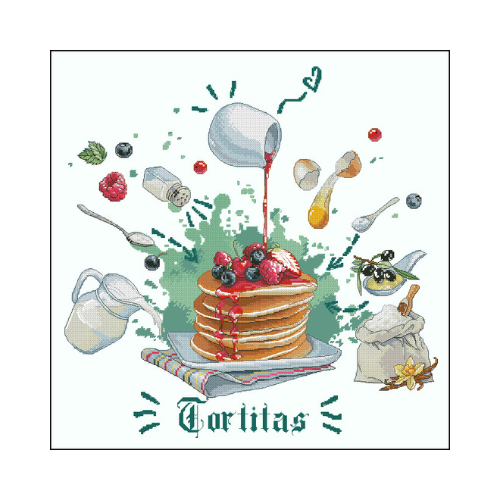 tortitas en punto de cruz tortitas patron para bordar