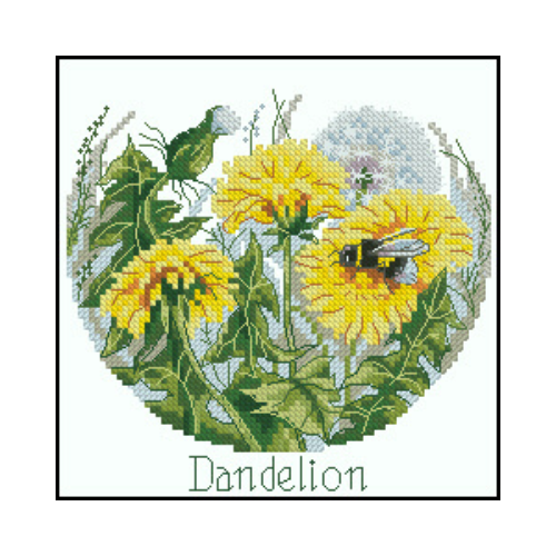 diente de leon punto cruz