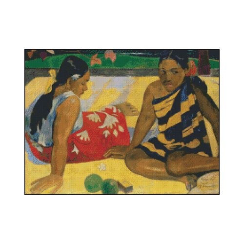 dos mujeres en tahiti punto de cruz dos mujeres en tahiti cuadro para bordar