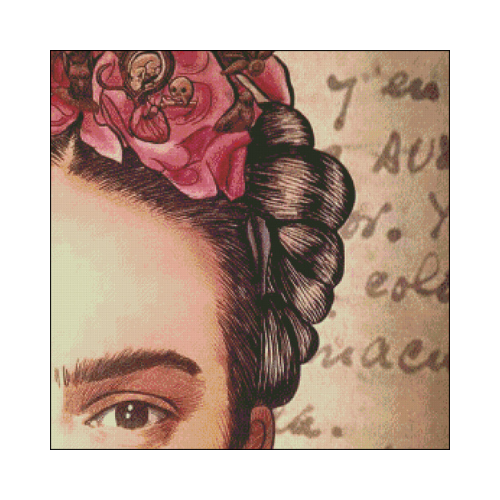 las flores de frida punto de cruz