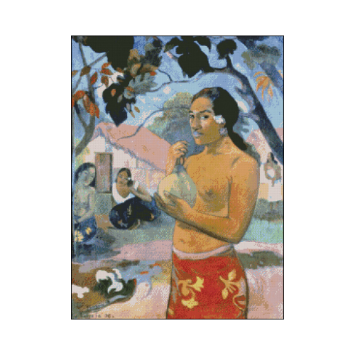 mujer con fruta punto de cruz mujer con fruta patron para bordar