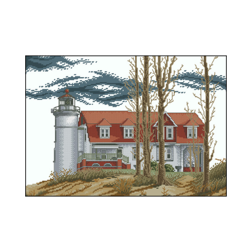 al atardecer bordados punto de cruz