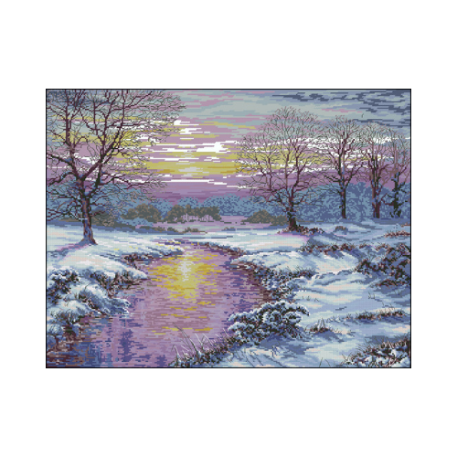 paisaje invernal punto de cruz paisaje invernal punto de cruz para bordar