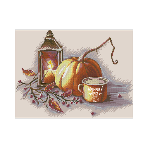 bodegon con calabaza para bordar