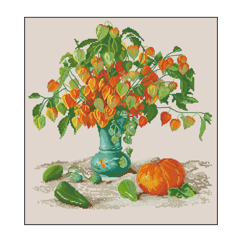 bodegon physalis patron para bordar