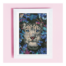 leopardo entre flores para bordar