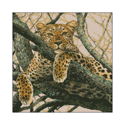 leopardo punto de cruz leopardo para bordar punto de cruz