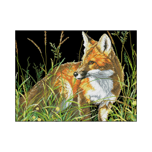 al acecho punto de cruz zorro