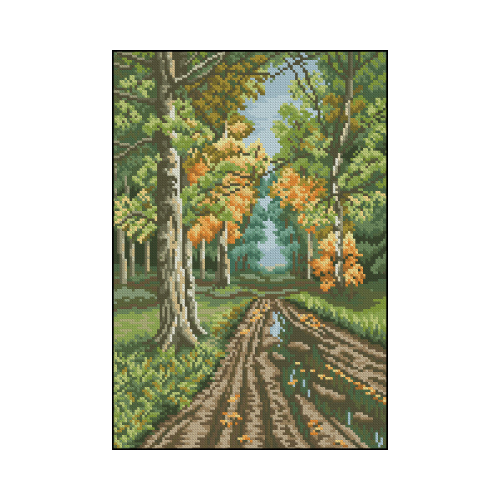 paseo en el bosque punto de cruz paseo en el bosque patron de bordado