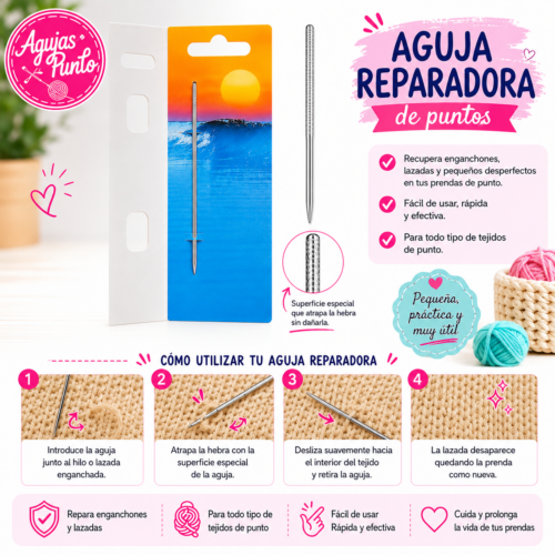 como usar aguja reparadora paso a paso