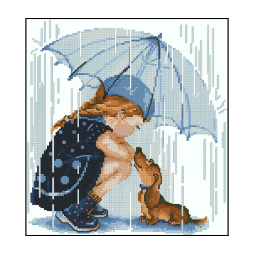 dias de lluvia patron para bordar