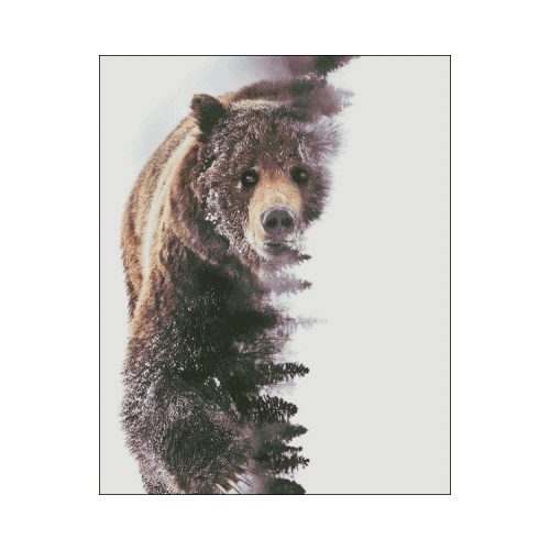 dueƱo del bosque punto de cruz dueno del bosque oso en punto de cruz