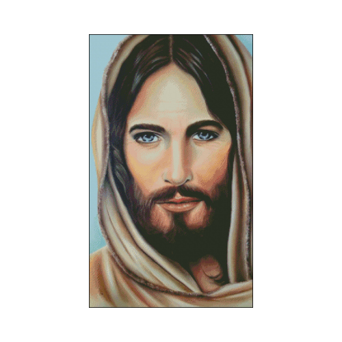 jesus punto de cruz jesus patron de bordado