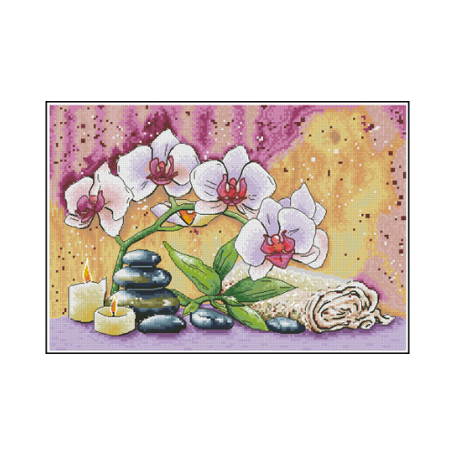 meditacion oriental patron para bordar