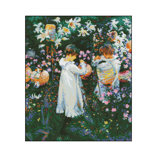 luces de primavera patron de bordado luces de primavera punto de cruz