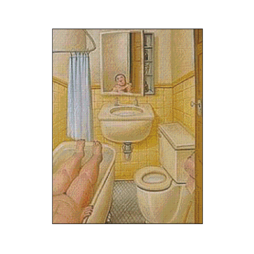 el bano patron de bordado