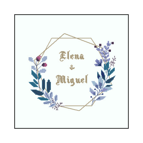 enlace boda punto de cruz enlace boda patron punto de cruz