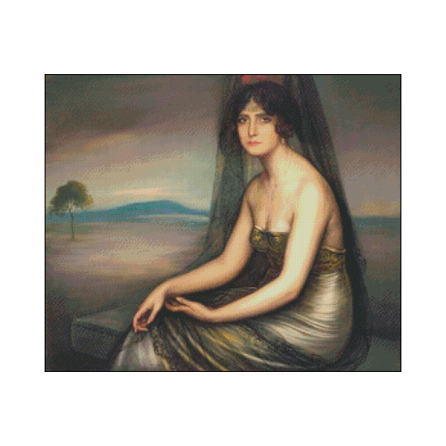 carmen otero en punto de cruz