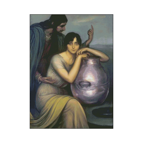 samaritana julio romero para bordar punto de cruz