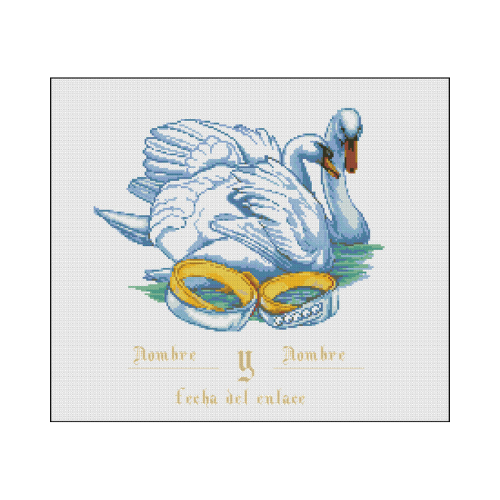 alianzas cisne punto de cruz alianzas cisne para bordar