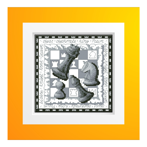 ajedrez gris ajedrez en punto de cruz