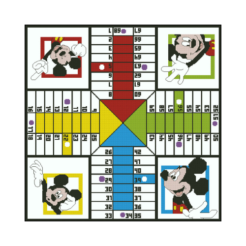 parchis mickey mouse punto de cruz parchis mickey mouse para bordar