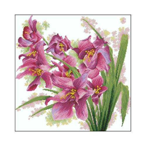 azucenas punto de cruz azucenas en punto de cruz