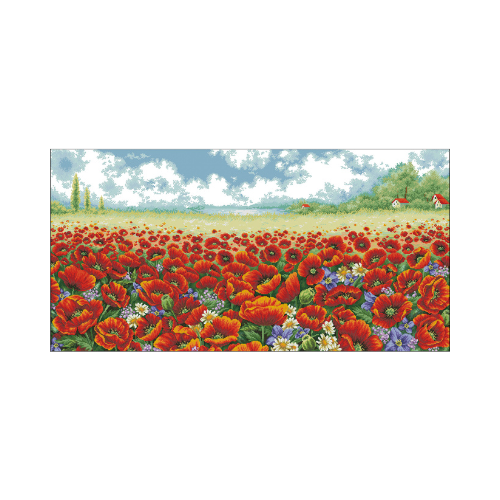 color de verano amapolas para bordar