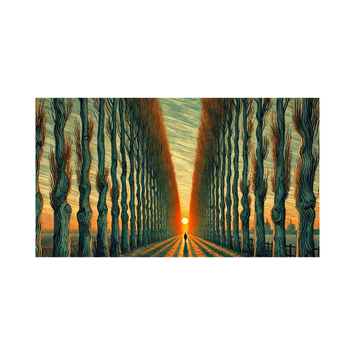 camino con alamos camino con alamos patron de bordado