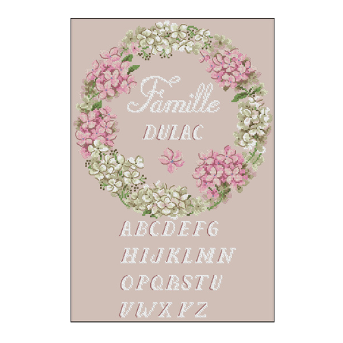 familia abc familia patron de bordado