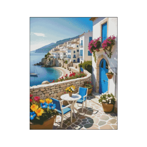 mediterráneo patrón de bordado