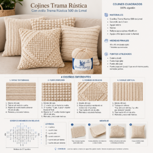 cojines a crochet